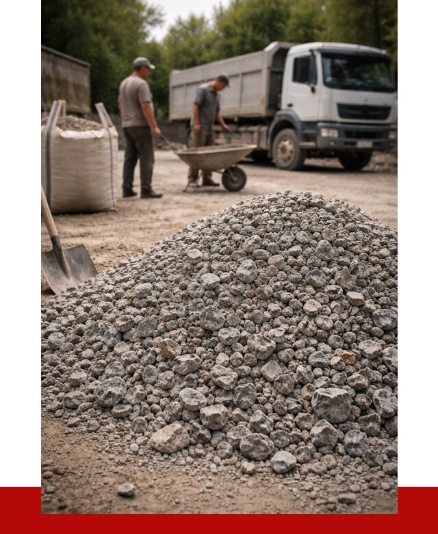 Гранитный щебень фракция 20-40 в Ставрополе от 3323 руб. ПРОНЕРУДСтв