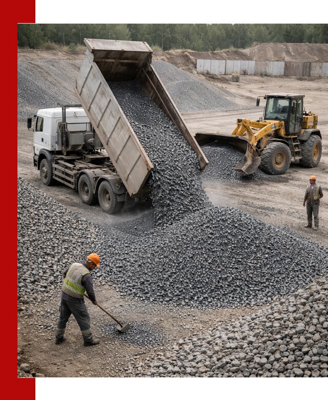Щебень габбро-диабаз фр. 5-20 с доставкой в Ставрополе