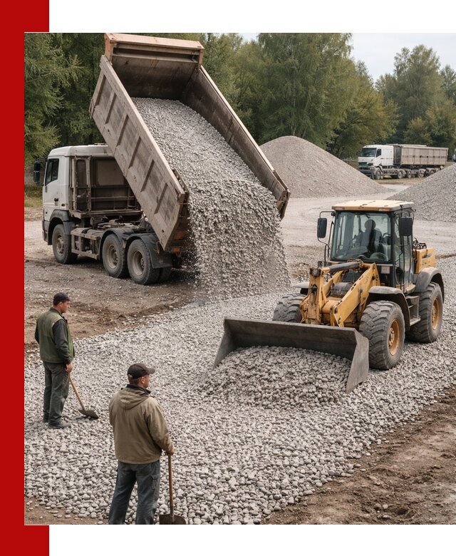Купить гравийный щебень фракция 20-40 в Ставрополе с доставкой