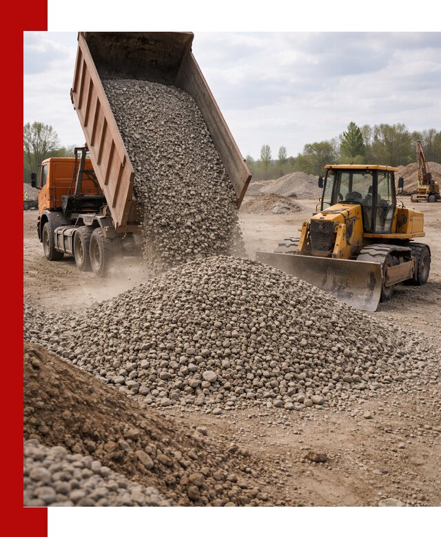 Доставка гравийного щебня фракции 40-70 в Ставрополе