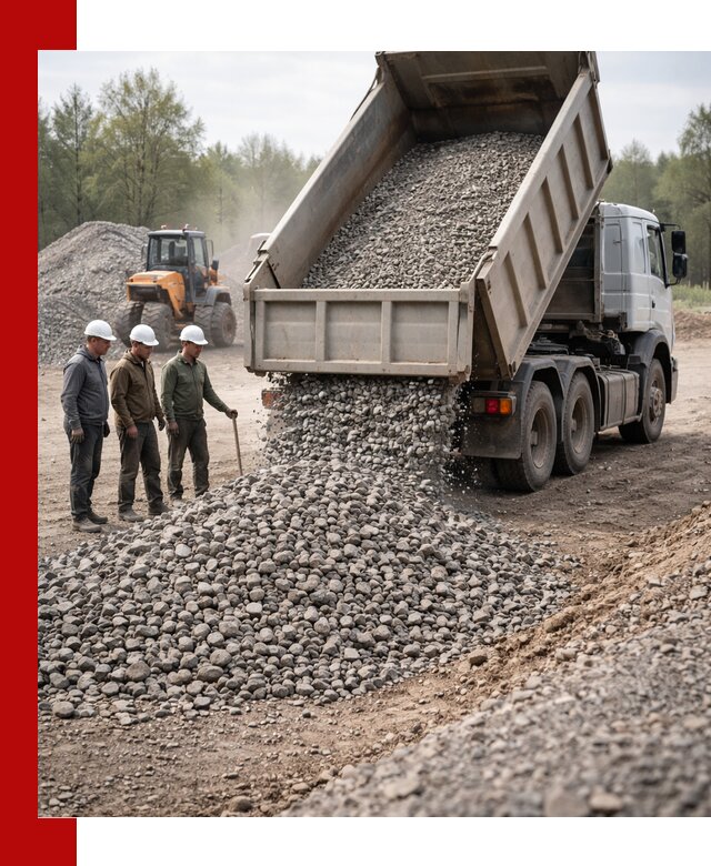 Доставка гравийного щебня фракции 70-120 в Ставрополе