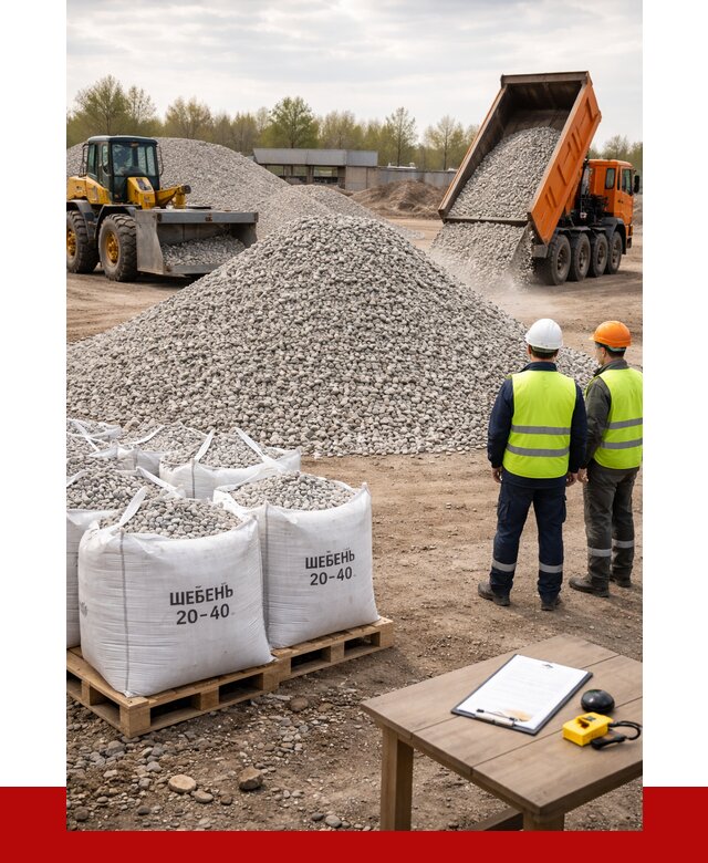 Известняковый щебень 20-40 в Ставрополе от 2181 р. ПРОНЕРУДСтв