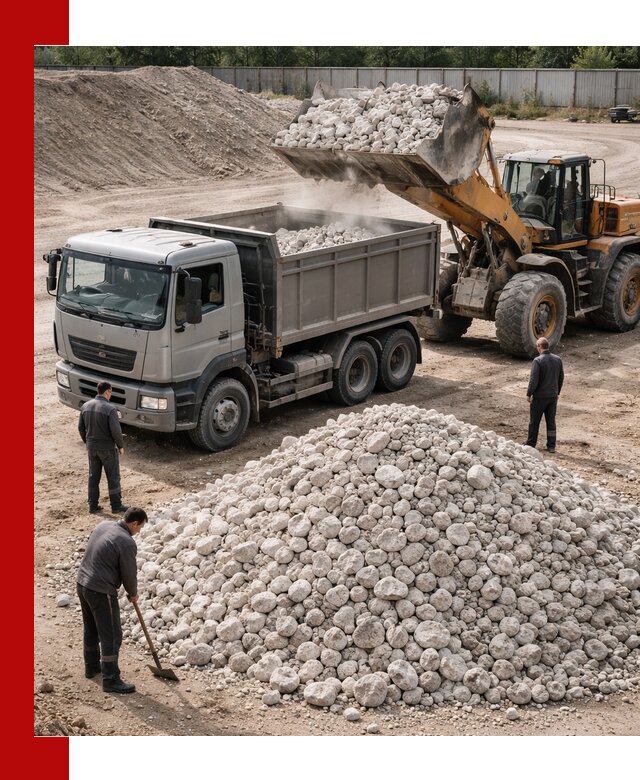 Известняковый щебень фракция 70–150 с доставкой в Ставрополе