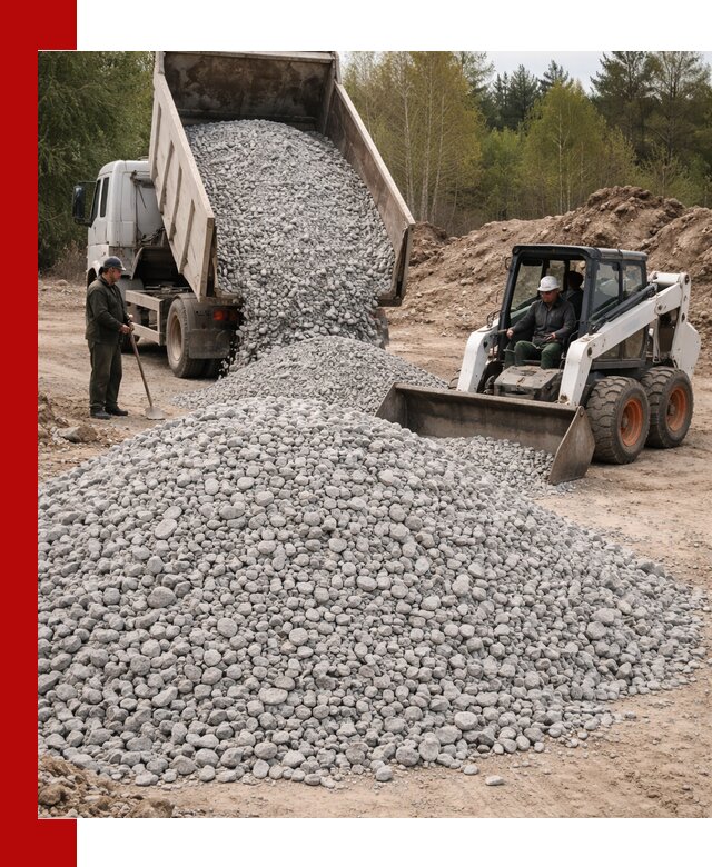 Доставка доломитового щебня в Ставрополе напрямую от карьера