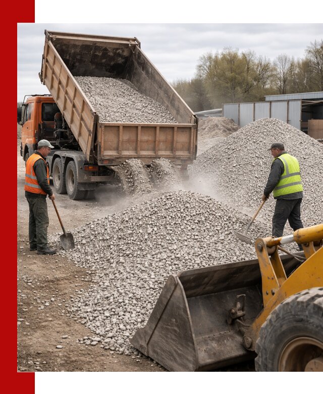 Доломитовый щебень фракции 5-20 с доставкой в Ставрополе