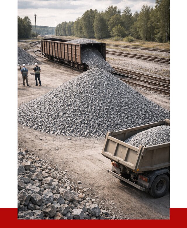 Железнодорожный щебень 20-60 в Ставрополе от 1765 р. | ПРОНЕРУДСтв
