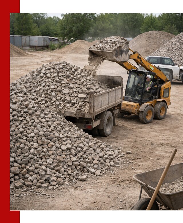 Доставка вторичного щебня в Ставрополе для строительных работ