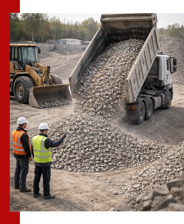 Вторичный щебень фракция 40–70 доставка в Ставрополе