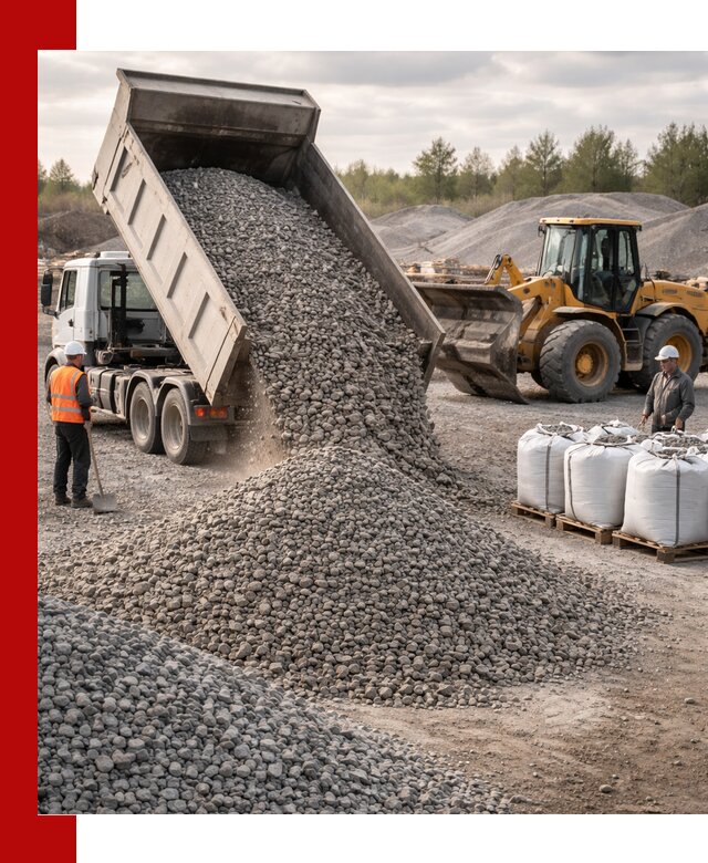 Бетонный щебень фракция 5–20 с доставкой в Ставрополе
