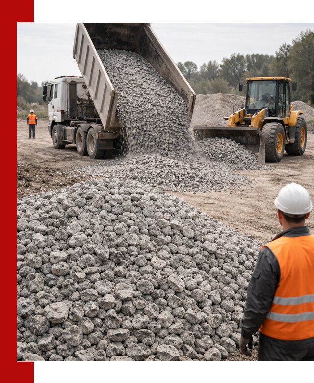 Доставка бетонного щебня фракции 20-40 в Ставрополе