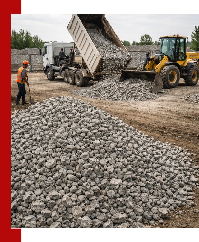 Доставка бетонного щебня фракции 40-70 в Ставрополе