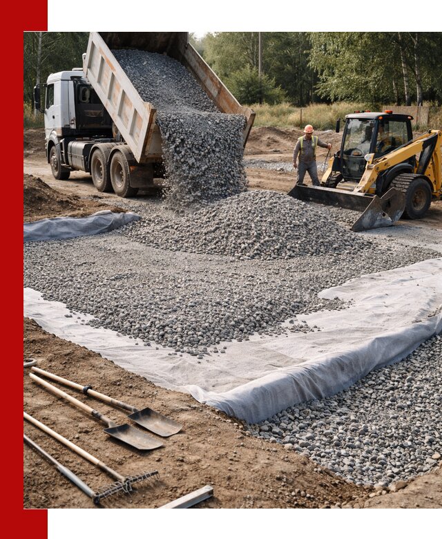 Щебень для фундамента с доставкой в Ставрополе