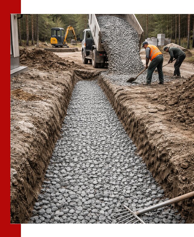 Щебень для дренажа с доставкой в Ставрополе высокого качества