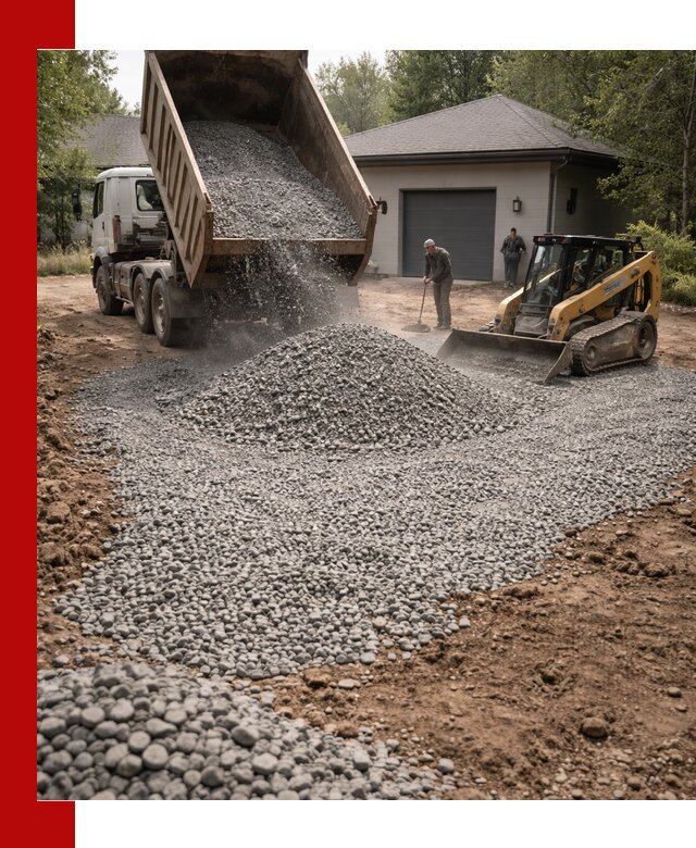 Щебень для парковки в Ставрополе: доставка и укладка качественного материала