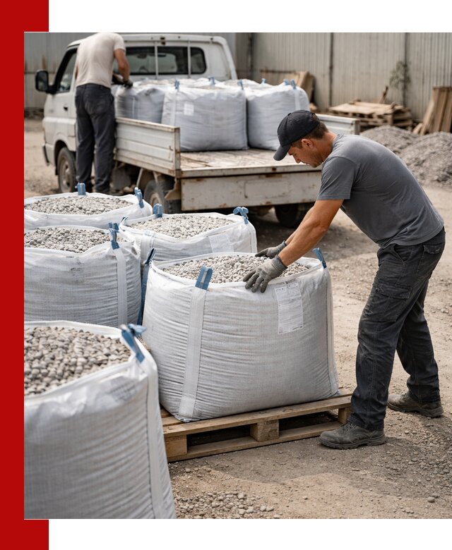 Доставка щебня в мешках по выгодным ценам в Ставрополе