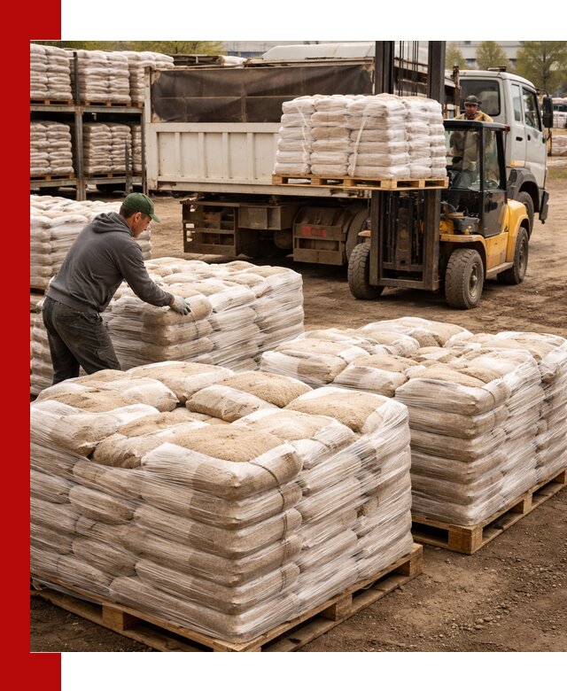 Карьерный песок в мешках с доставкой в Ставрополе
