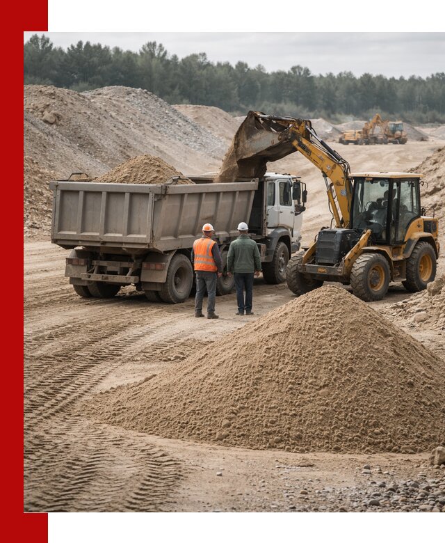 Карьерный среднезернистый песок с доставкой в Ставрополе