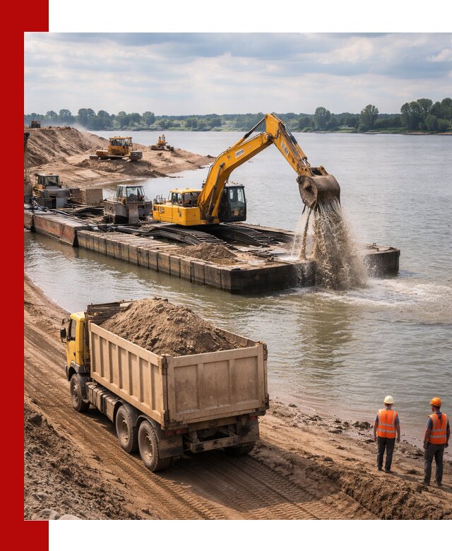 Намывной песок с доставкой в Ставрополе оптом и в розницу