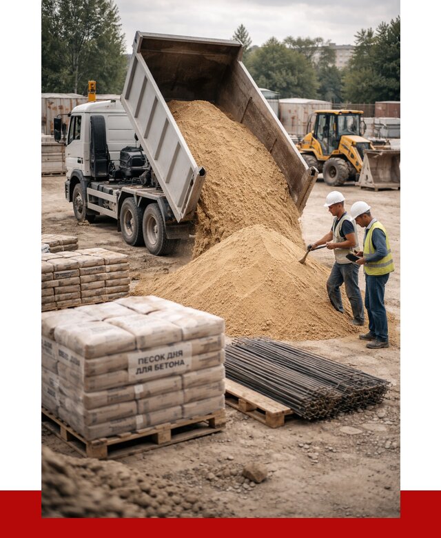 Песок для бетона в Ставрополе от 2596 р. с доставкой, ПРОНЕРУДСтв