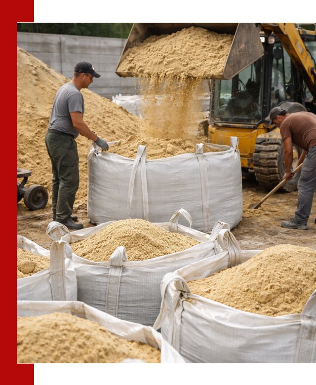 Поставка качественного песка для кладки в Ставрополе