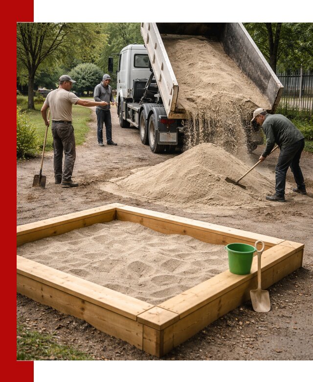 Песок для песочницы с доставкой в Ставрополе недорого и чистый
