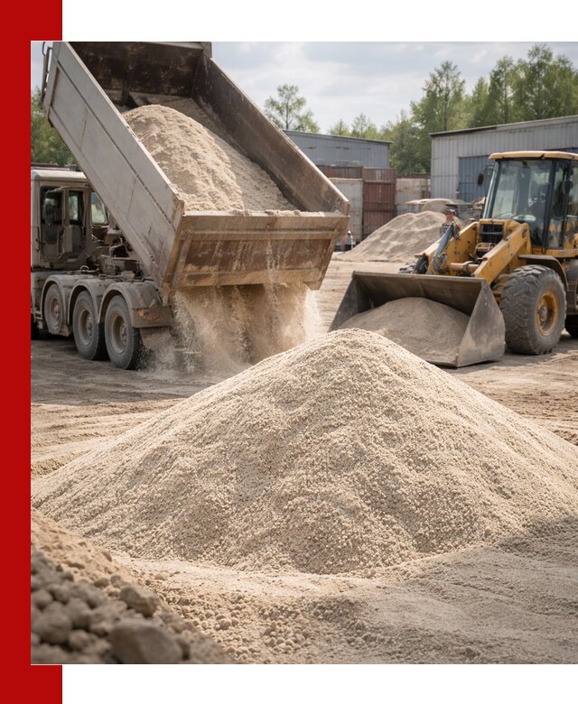 Кварцевый песок с доставкой в Ставрополе для строительных работ