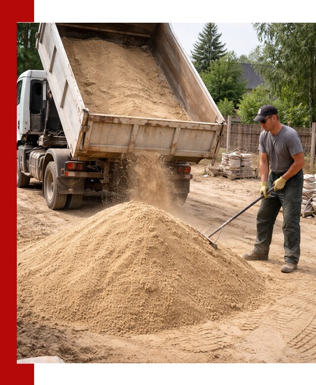 Доставка сухого песка самосвалами в Ставрополе