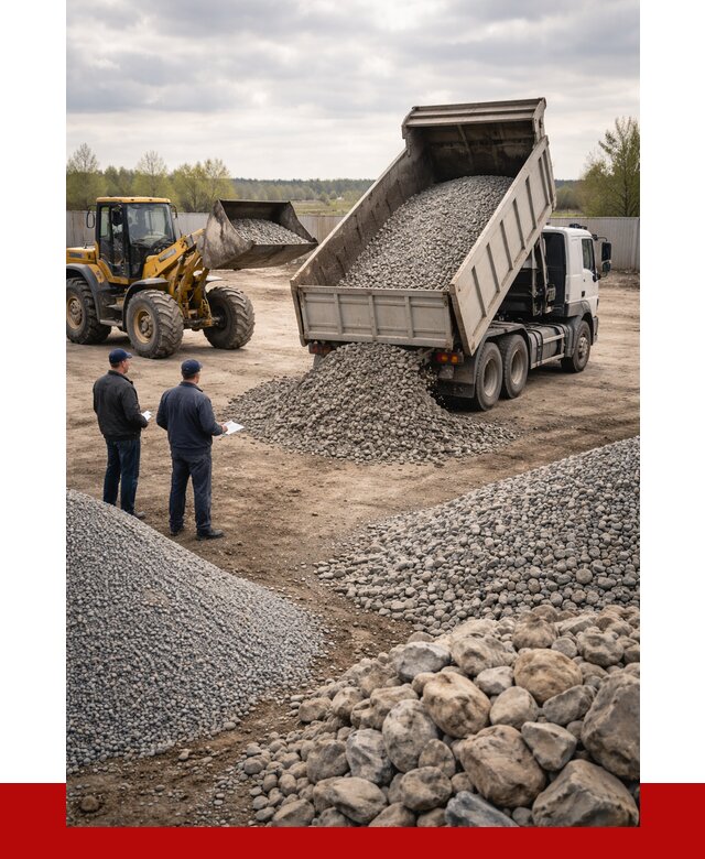 Гравий и камень с доставкой в Ставрополе от 4361 р. - ПРОНЕРУДСтв