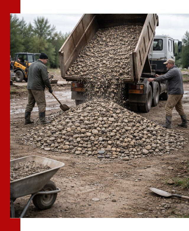 Доставка гальки речной оптом и в розницу в Ставрополе
