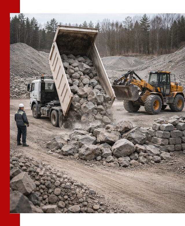 Доставка и продажа бутового гранитного камня в Ставрополе