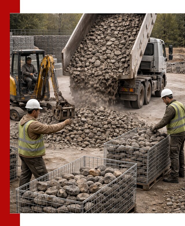 Камень для габионов фракция 100–201 в Ставрополе