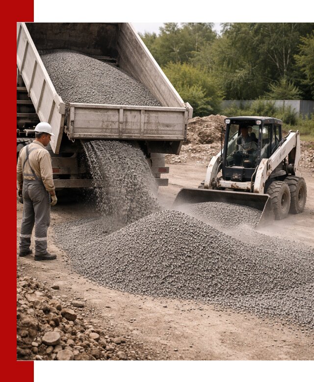 Доставка гравийного отсева 0-5 в Ставрополе оптом и в розницу