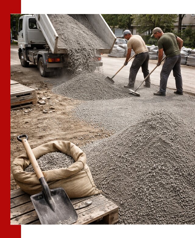 Отсев для тротуарной плитки в Ставрополе — доставка и укладка