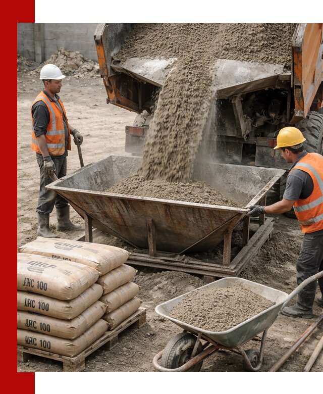 Доставка цементно-песчаной смеси М100 в Ставрополе