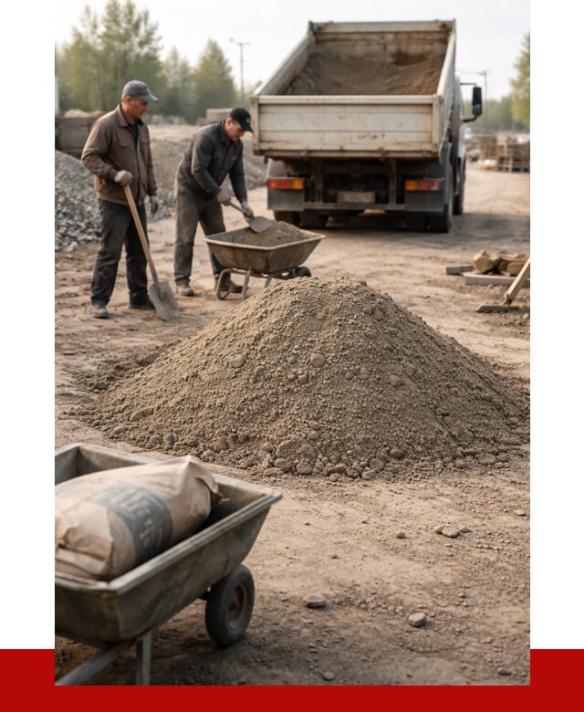 Цементно-песчаная смесь М150 в Ставрополе от 4880 р. | ПРОНЕРУДСтв