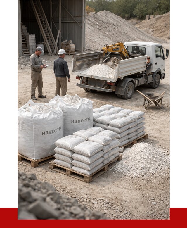 Известь строительная в Ставрополе с доставкой от 4361 р. | ПРОНЕРУДСтв