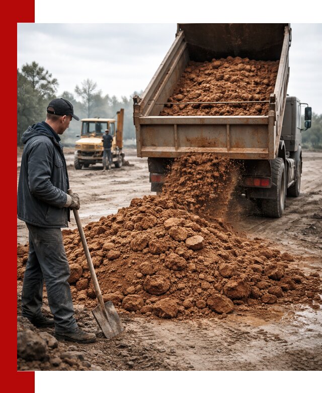 Глина для засыпки в Ставрополе с доставкой самосвалами