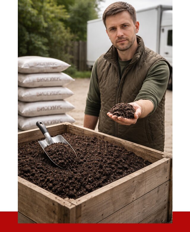 Купить биогумус в Ставрополе с доставкой от 8826 р. за куб | ПРОНЕРУДСтв