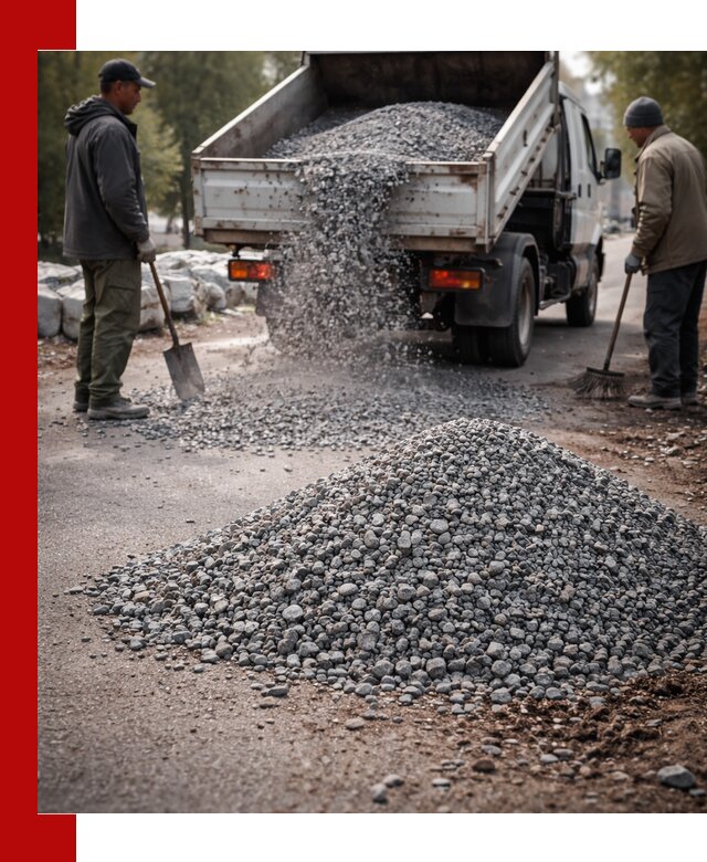 Гранитная крошка для посыпки дорог и тротуаров в Ставрополе