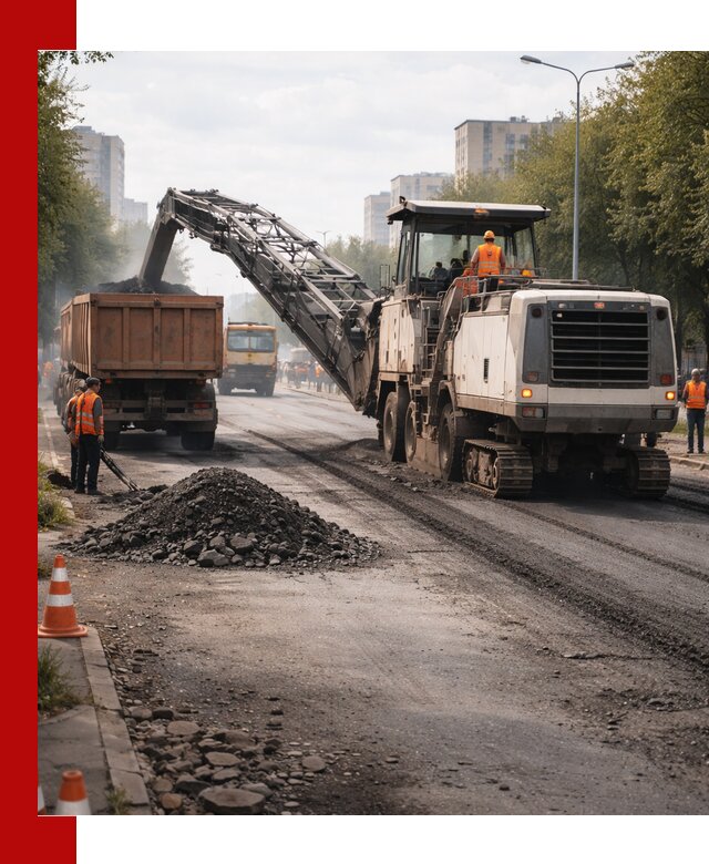 Фрезерованный асфальт в Ставрополе — удаление и вывоз старого покрытия