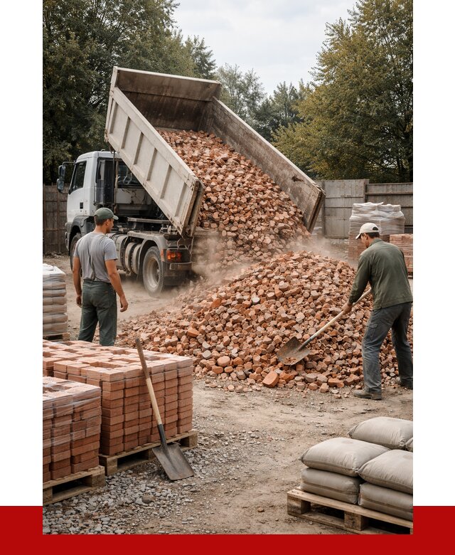 Бой кирпича в Ставрополе с доставкой от 4361 руб/куб | ПРОНЕРУДСтв