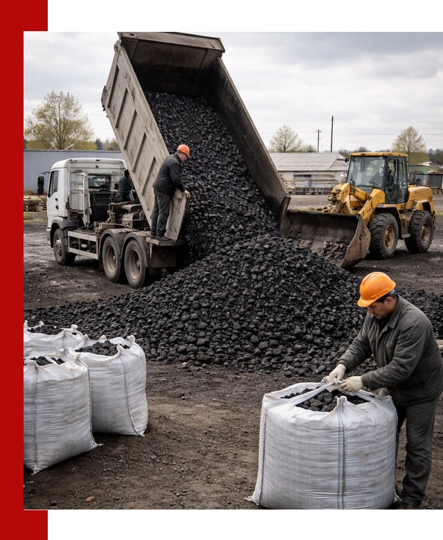 Доставка каменного угля в Ставрополе оптом и в розницу
