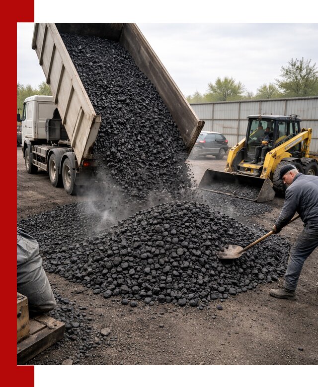 Доставка угля орех в Ставрополе оптом и в розницу