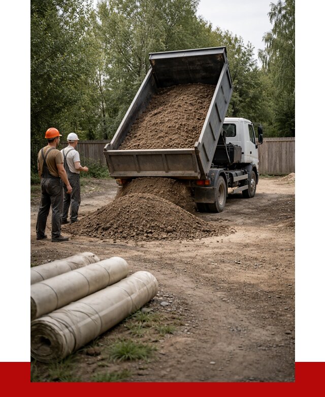 Доставка сыпучих материалов самосвалом в [cvi] от 4361 р. | ПРОНЕРУДСтв