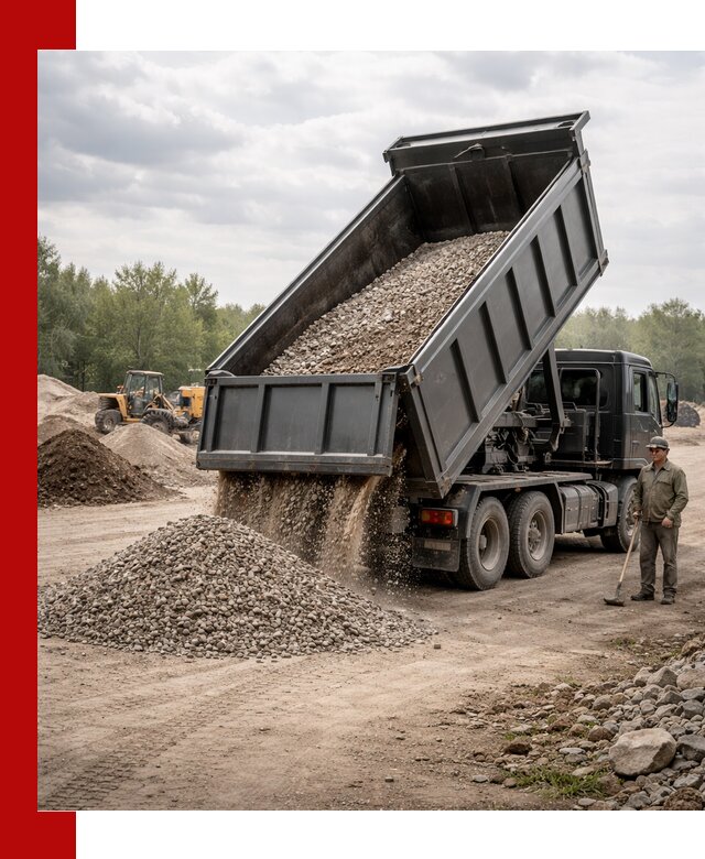 Доставка самосвалом 30 м3 по выгодным ценам в Ставрополе