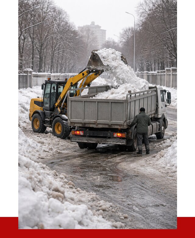 Вывоз снега с погрузкой в Ставрополе от 3634 р. ПРОНЕРУДСтв