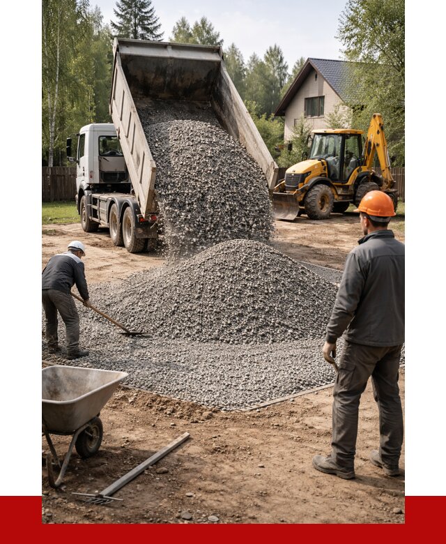 Отсыпка участка щебнем в Ставрополе от 6750 р. ПРОНЕРУДСтв