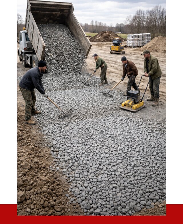 Устройство щебеночной подушки в Ставрополе от 4673 р. ПРОНЕРУДСтв